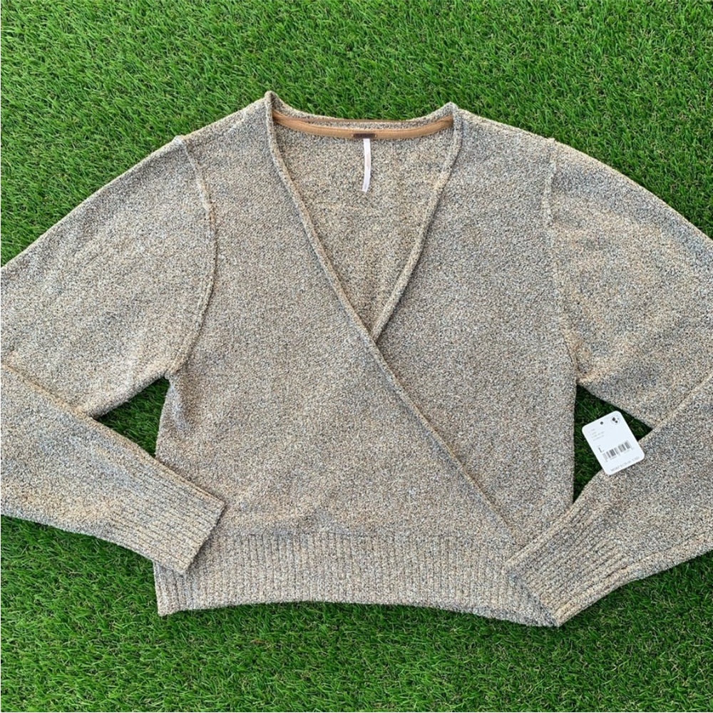 Free People Gold Sweater